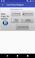 Cute Phone Ringtone: mobile ringtone app. capture d'écran 2