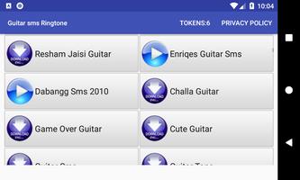 Guitar sms Ringtone capture d'écran 1