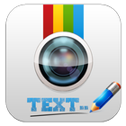 Write text on photo icon