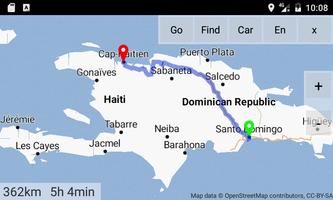 Dominicaine et Haïti cartes 3D capture d'écran 2