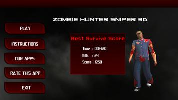 Zombie Hunter Sniper 3D โปสเตอร์