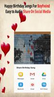 برنامه‌نما Happy Birthday Songs For Boyfriend عکس از صفحه