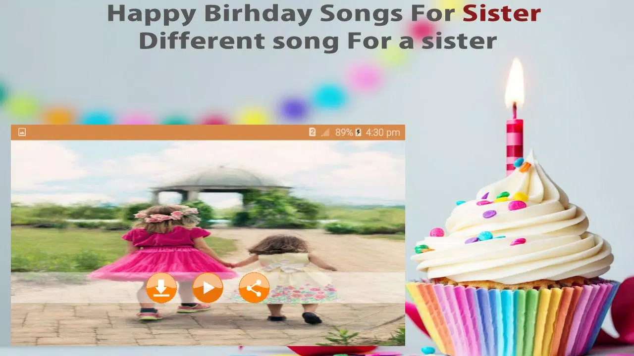 Descarga de APK de Feliz cumpleaños canción para hermana para Android