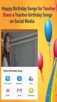 Happy Birthday Songs For Teacher ภาพหน้าจอ 2