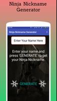 Ninja Nickname Generator Affiche