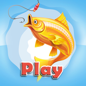 Games fishing on river icon