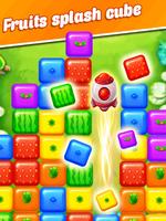 puzzle cube de fruits Affiche