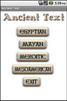 Ancient Text Plakat