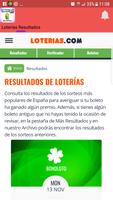 Loterías Resultados اسکرین شاٹ 1