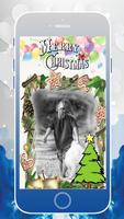 Christmas photo frames poster