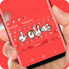 LOVE finger keyboard icône