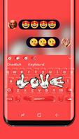 LOVE finger keyboard Affiche