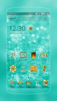 Emas Hijau Glitter Tema screenshot 2