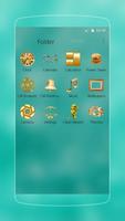 Gold Green Glitter Theme screenshot 1