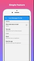 برنامه‌نما Love Messages For Her عکس از صفحه