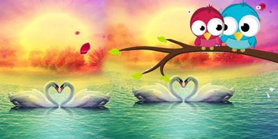 Love Swan Colorful Lake capture d'écran 3