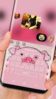 lovely fat pink piggy Theme ảnh chụp màn hình 2