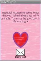 Lovey Dovey Text poster