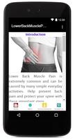 Lower Back Muscle Pain Affiche