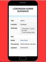 Lowongan Kerja Admin Surabaya পোস্টার