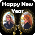 New Year Dual Photo Frame icône