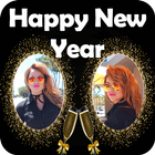 New Year Dual Photo Frame أيقونة