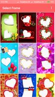 Love Heart Dual Photo Frame ポスター