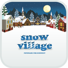 Icona snow village go locker theme
