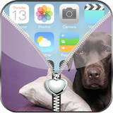 Cute Dog Zipper Lock Screen icon