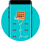 Bow Tie Lock Theme waffles PIN Lock Screen-icoon