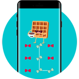 Bow Tie Lock Theme waffles PIN Lock Screen আইকন