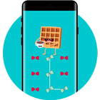 Bow Tie Lock Theme waffles PIN Lock Screen icône