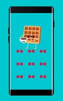 Bow Tie Lock Theme waffles PIN Lock Screen-poster