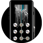 Zebra APP Lock Theme Painting Pin Lock Screen icône