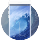 Lock theme for blue ocean Iphone 5s wallpaper icône
