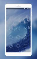 Lock theme for blue ocean Iphone 5s wallpaper capture d'écran 1