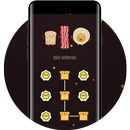 Food APP Lock Theme Breakfast Pin Lock Screen aplikacja