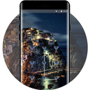 Lock theme for coastal city oppo f5 wallpaper APK