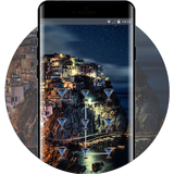 Lock theme for coastal city oppo f5 wallpaper biểu tượng