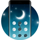 آیکون‌ Moon APP Lock Theme Crescent Pin Lock Screen