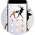 Deer APP LOCK Theme Horn Pin Lock Screen