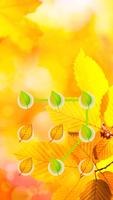 Autumn APP Lock Theme Fall Leaf Pin Lock Screen 截圖 2