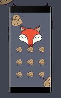 Fox APP Lock Theme Leaf Pin Lock Screen Affiche