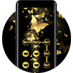 Butterfly APP Lock Theme Gold Pin Lock Screen