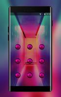 Lock theme for gradient neon light wallpaper capture d'écran 1