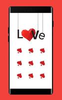 HeartS APP Lock Theme Poker Pin Lock Screen Cartaz