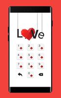 HeartS APP Lock Theme Poker Pin Lock Screen syot layar 2