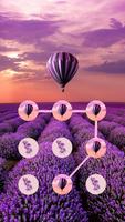 Lavender APP Lock Theme Flower Pin Lock Screen-poster