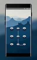 Lock theme for nokia7 deep blue mountain wallpaper 포스터