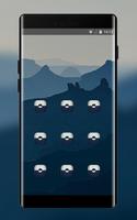 Lock theme for nokia7 deep blue mountain wallpaper Screenshot 1